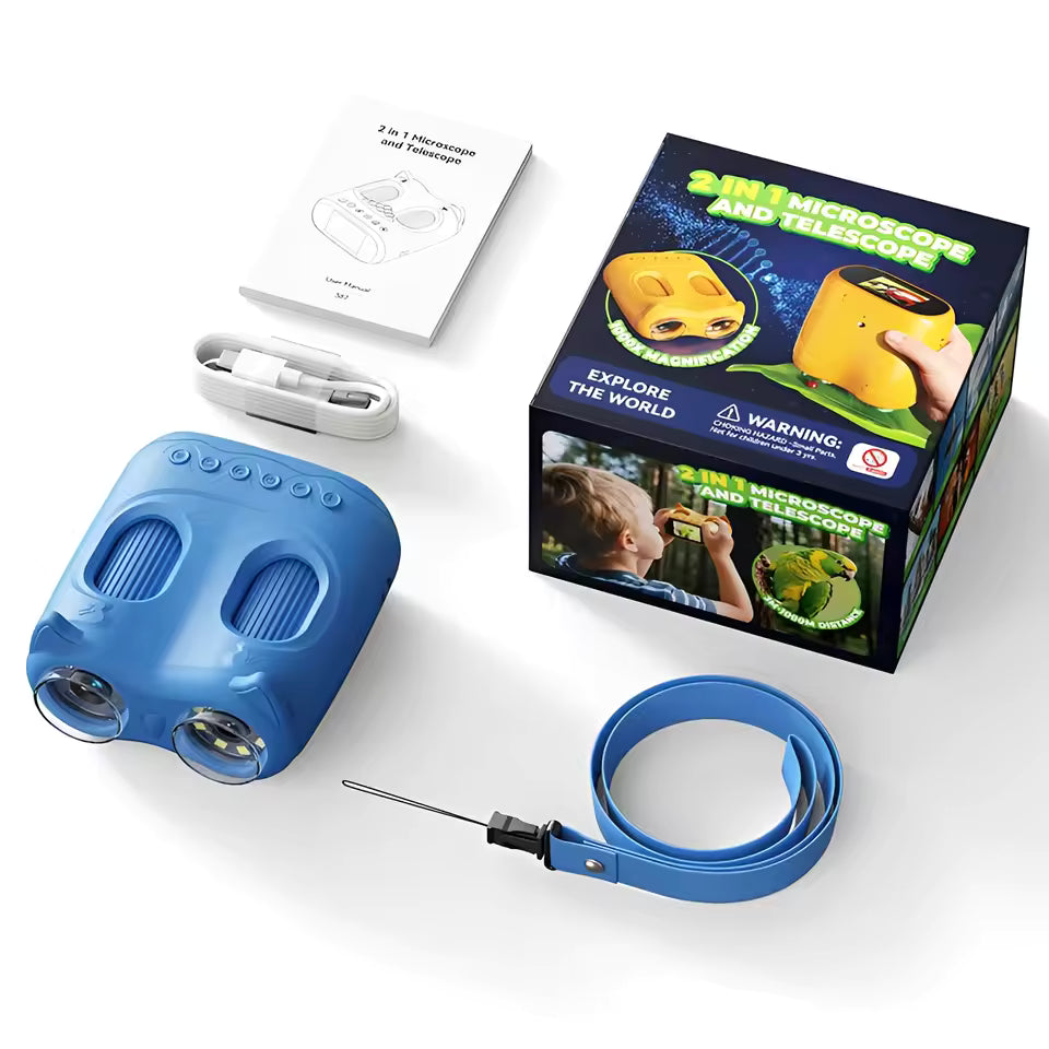 Rising Kid™ Binocular View Digital Microscope for Kids