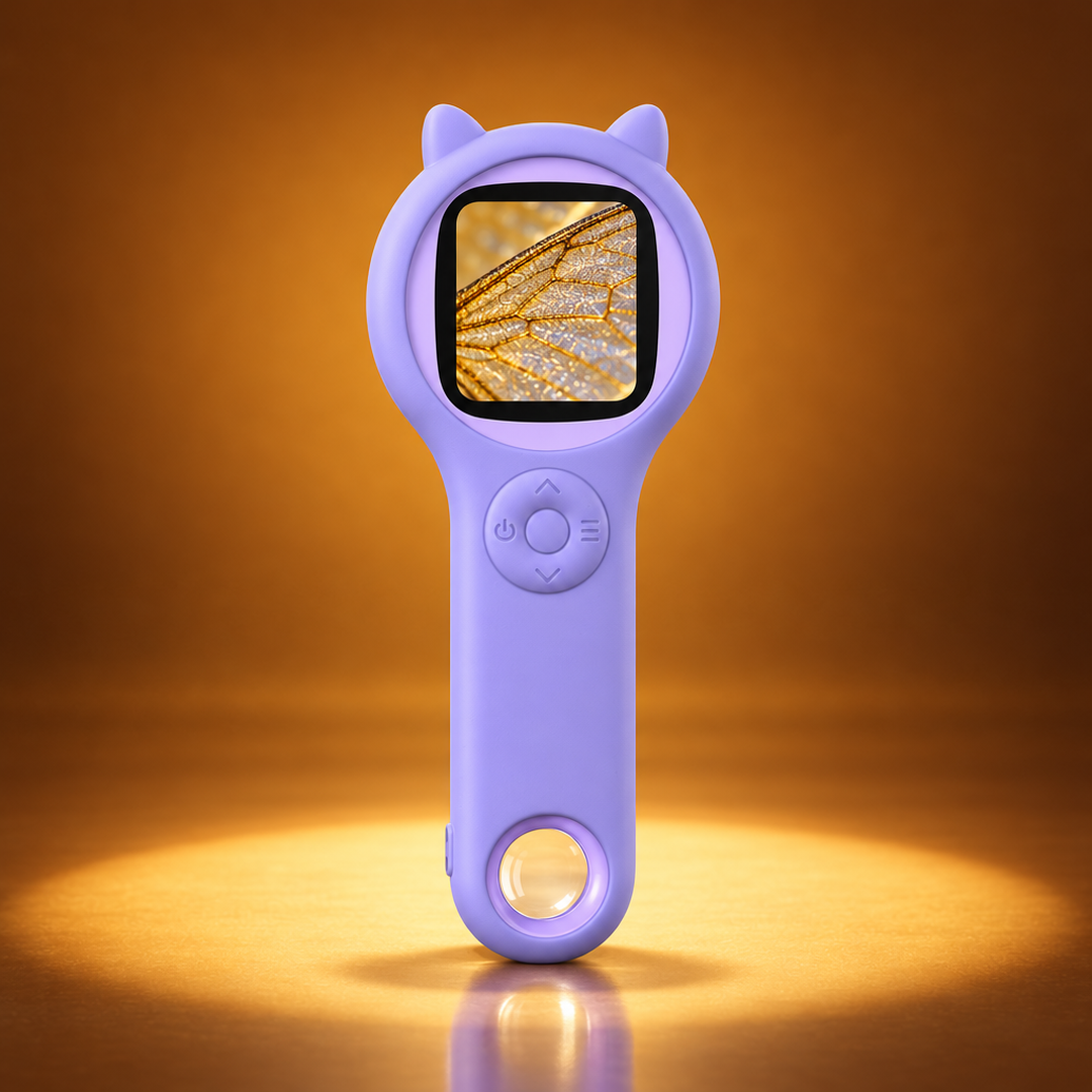 Rising Kid™ Cat-Ear Handheld Digital Microscope for Kids