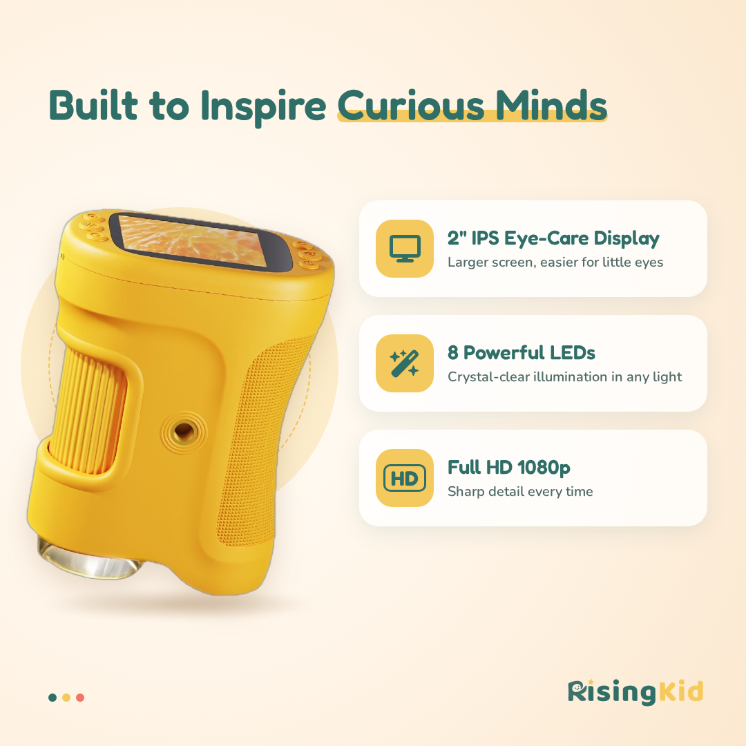 Rising Kid™ Compact Explorer Handheld Digital Microscope