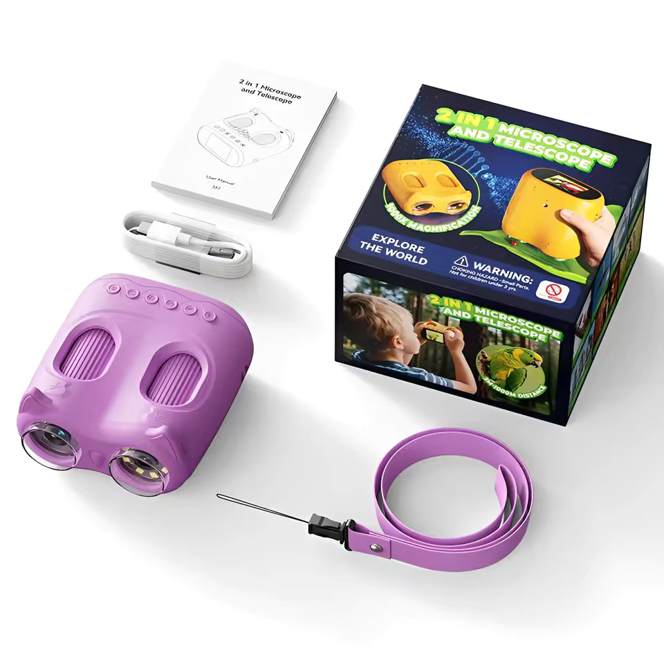Rising Kid™ Binocular View Digital Microscope for Kids