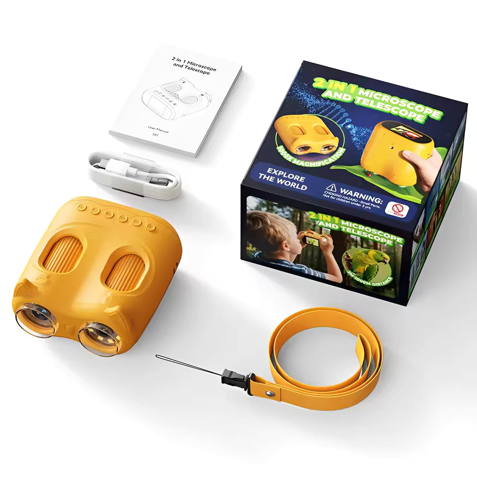 Rising Kid™ Binocular View Digital Microscope for Kids