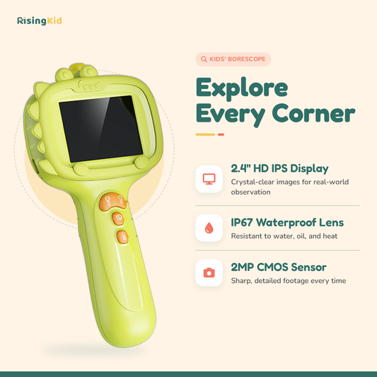 Rising Kid™ Flexi-Probe Digital Endoscope with Screen
