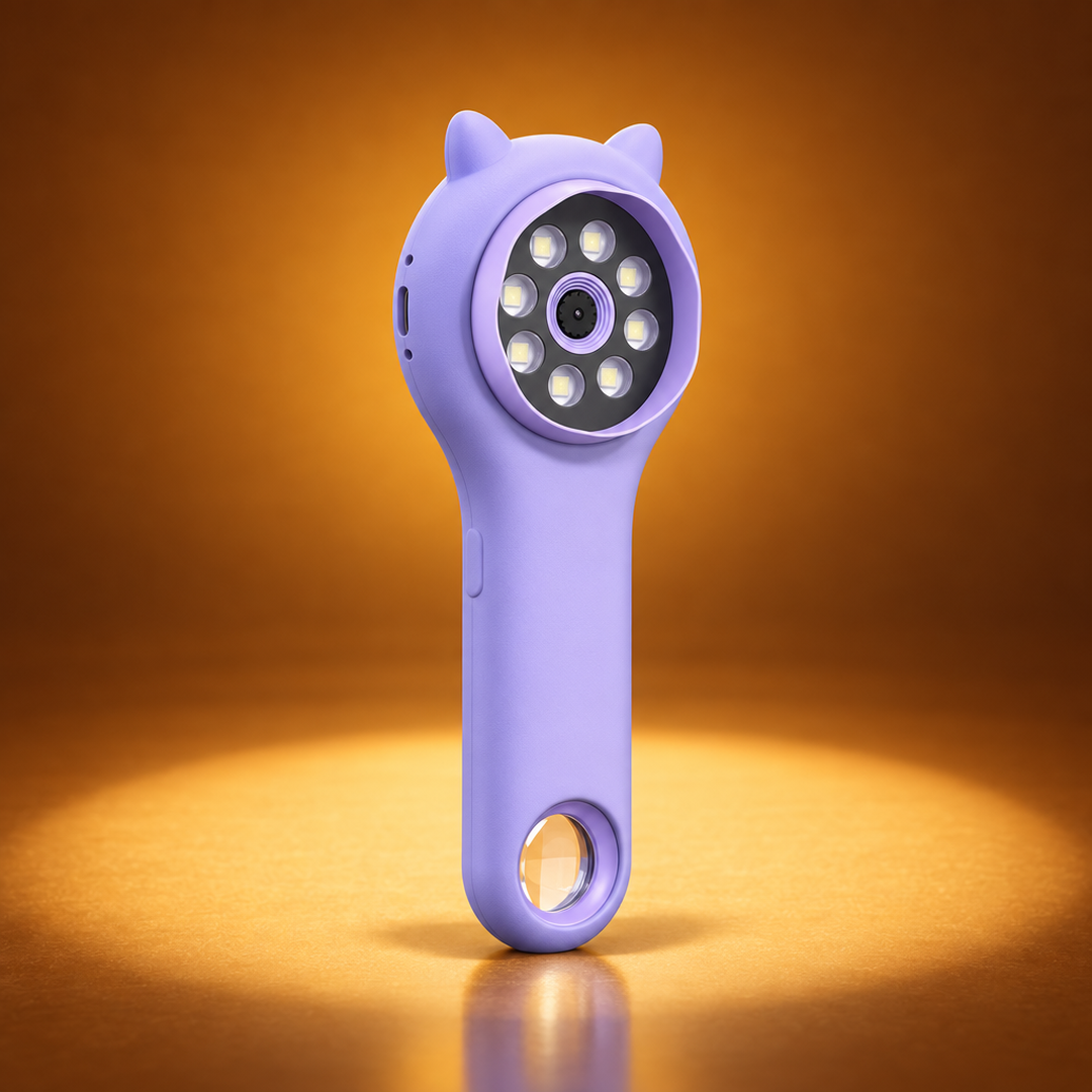 Rising Kid™ Cat-Ear Handheld Digital Microscope for Kids